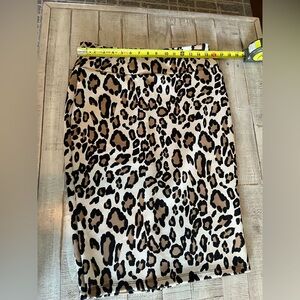 Y2K Carmen Marc‎ Valvo Animal Print Pencil Skirt